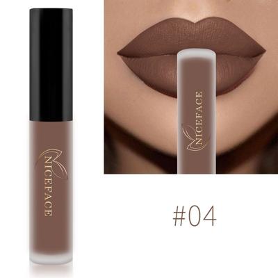 Lip Gloss naakt matte vloeibare lippenstift waterdichte langdurige hydraterende lip make-up cosmetica (04)