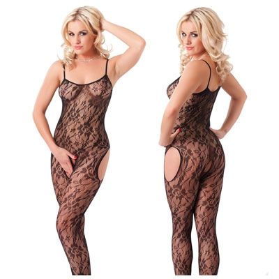 Open Catsuit Met Print