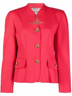 A.N.G.E.L.O. Vintage Cult blazer à design structuré (années 1980) - Rouge