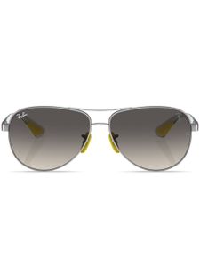 Ray-Ban gradient-lenses aviator-frame sunglasses - Argent