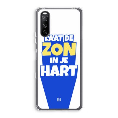 Laat de zon in je hart: Sony Xperia 10 III Transparant Hoesje