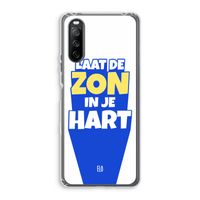 Laat de zon in je hart: Sony Xperia 10 III Transparant Hoesje