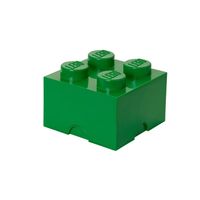 LEGO - Set van 2 - Opbergbox Brick 4, Groen - LEGO