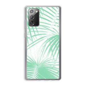 Palmbladeren: Samsung Galaxy Note 20 / Note 20 5G Transparant Hoesje