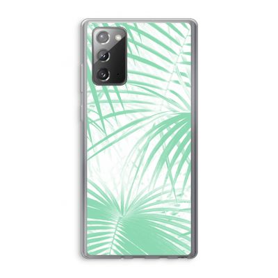 Palmbladeren: Samsung Galaxy Note 20 / Note 20 5G Transparant Hoesje