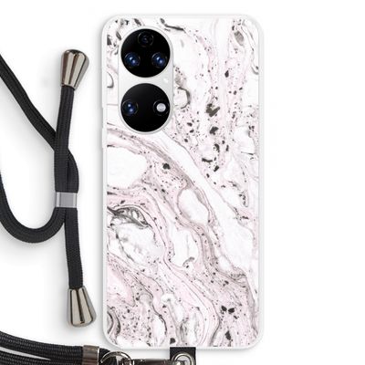 Mengelmoes: Huawei P50 Transparant Hoesje met koord