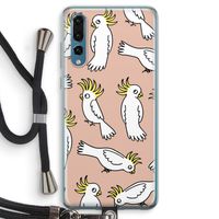 Papegaai: Huawei P20 Pro Transparant Hoesje met koord
