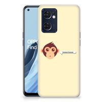 OPPO Reno 7 5G | Find X5 Lite Telefoonhoesje met Naam Monkey