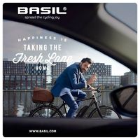 Basil Icon M fietsmand achterop zwart - thumbnail