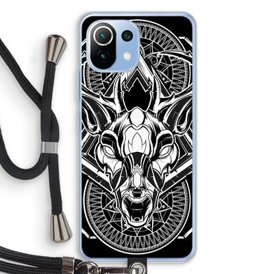 Oh Deer: Xiaomi Mi 11 Lite Transparant Hoesje met koord
