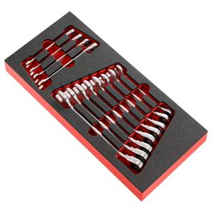 Facom Module Foam Anti-Slip Ringsteeksleutels met ratel - 12-delig - MODM.467BJ12PB