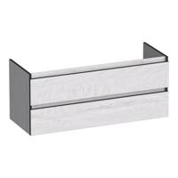 Brauer Joy Edge - Onderkast - 120 cm - met 2 Softclose Lades Greeploos en 1 Sifon Uitsparing - Forest Seashell