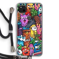 Vexx Mixtape: Pixel 4a Transparant Hoesje met koord