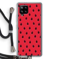 Watermelon: Samsung Galaxy A42 5G Transparant Hoesje met koord