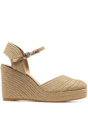 Castañer espadrilles compensées Carolyn 95 mm - Or