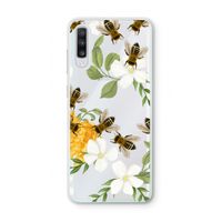 No flowers without bees: Samsung Galaxy A70 Transparant Hoesje