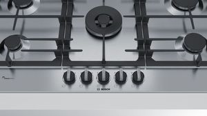 Bosch Serie 6 PCR9A5C90N kookplaat Roestvrijstaal Ingebouwd Gaskookplaat 5 zone(s)