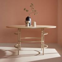 Nohr Ronde Eettafel 'Vu' MDF, 140cm, kleur Whitewash/Beige