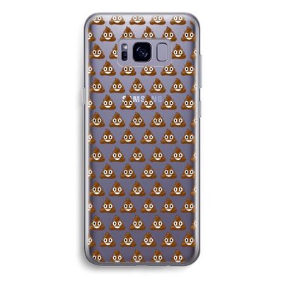 Poop emoji: Samsung Galaxy S8 Plus Transparant Hoesje