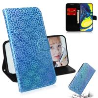 Voor Galaxy A80/A90 effen kleur kleurrijke magnetische Buckle horizontale Flip PU lederen draagtas met houder & card slots & portemonnee & Lanyard (pa