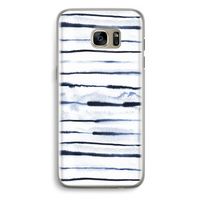 Ink Stripes: Samsung Galaxy S7 Edge Transparant Hoesje
