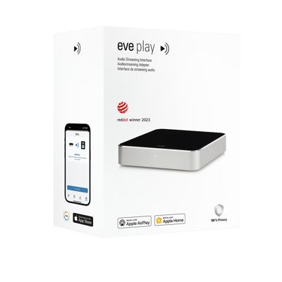Eve Play Ethernet LAN Wifi Zwart, Zilver