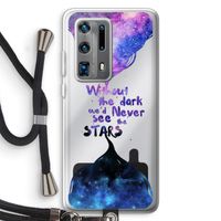 Stars quote: Huawei P40 Pro Plus Transparant Hoesje met koord