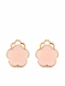 Pasquale Bruni boucles d'oreilles Bon Ton en or rose 18ct ornées de diamants et quartz