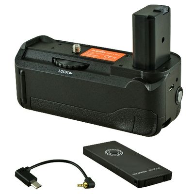 Jupio Battery Grip for Sony A6000/A6300/A6400 + Cable