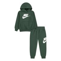 Nike Club Fleece Trainingspak Hooded Peuters Donkergroen Wit