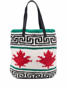 DSQUARED2 sac porté épaule à logo imprimé - Blanc