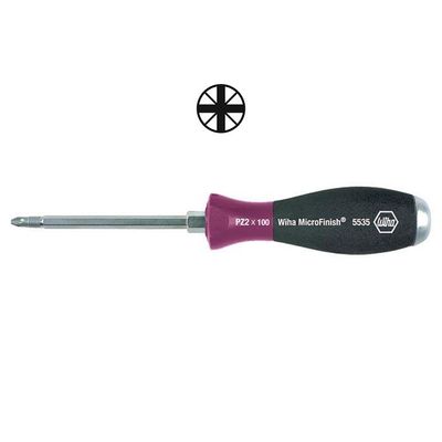 Schroevendraaier Pozidriv MicroFinish 5535 PZ3 x 150 Wiha