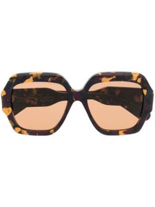 Chloé lunettes de soleil à monture oversize - Rouge