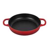 LE CREUSET - Gietijzer - Hapjespan 2 grepen 28cm Kersenrood