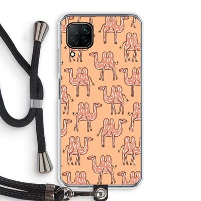 Kameel: Huawei P40 Lite Transparant Hoesje met koord