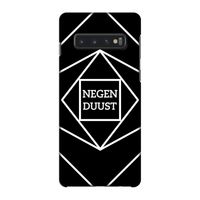 Negenduust geometrisch: Samsung Galaxy S10 4G Volledig Geprint Hoesje
