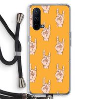 Rock: OnePlus Nord CE 5G Transparant Hoesje met koord