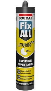 Soudal Fix - All Turbo | Lijmkit | Wit | 290 ml - 153987