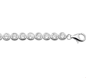 TFT Tennisarmband Zilver Zirkonia 18.5 cm