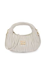 Miu Miu mini sac porté épaule Wander matelassé - Blanc - thumbnail