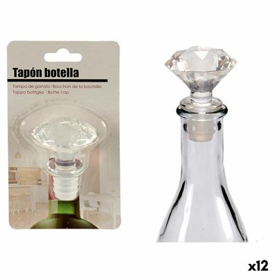 Luchtdichte flessendop Kinvara 25013 Transparant 4,5 x 14,5 x 8,5 cm Diamant (12 Stuks)