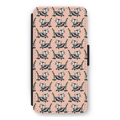 Zwarte poes: iPhone 11 Flip Hoesje