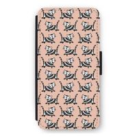 Zwarte poes: iPhone 11 Flip Hoesje