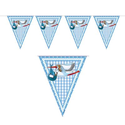 Feest vlaggetjes geboorte jongen