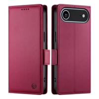 Lunso iPhone 17 Air hoesje - PU leren Bookcase met ruimte voor pasjes - Rood Lunso iPhone 17 Air hoesje - PU leren Bookcase met ruimte voor pasjes - Rood