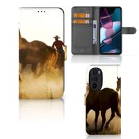 Motorola Edge 30 Pro | Telefoonhoesje | Met pasjeshouder | Design Cowboy
