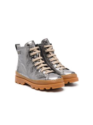 Camper Kids bottines bicolores Brutus - Argent
