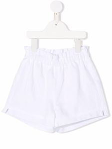 Il Gufo short de sport à taille haute - Blanc