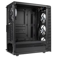 Kolink Observatory Lite RGB Tempered Glass Mid Tower Case - Black Midi Tower - thumbnail