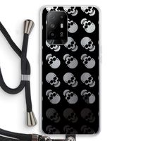 Musketon Skulls: Oppo A95 5G Transparant Hoesje met koord
